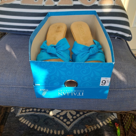 ITALIAN SHOEMAKERS PANACHE CORK SANDAL WEDGE 9&1/2 - Picture 8 of 8